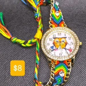 Watch with handmade band